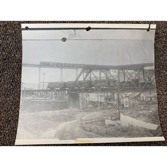 Homestake Mine Railroad Picture The North Western Line? Black and White 8 x 9
